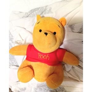 Walt Disney Company ~ Winnie the Pooh Baby Crib Plush Musical Pull Plush Toy 13”